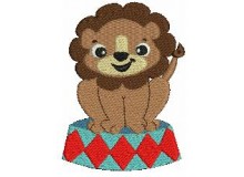 Stickmuster - Zirkus Löwe